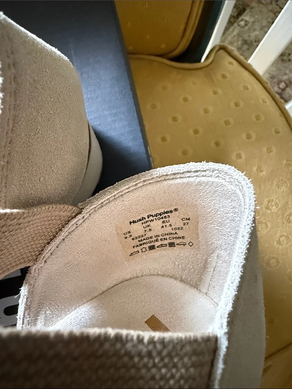 Hush Puppies Women's Beige Platform Sandals with Cross Straps